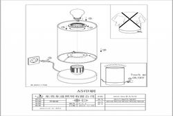 Настольная лампа декоративная Eglo Pasteri 95118