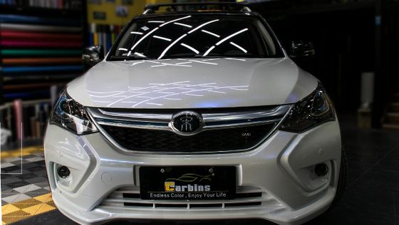 Пленка перламутровая белая с синим (глянцевая) White to Blue Carbins