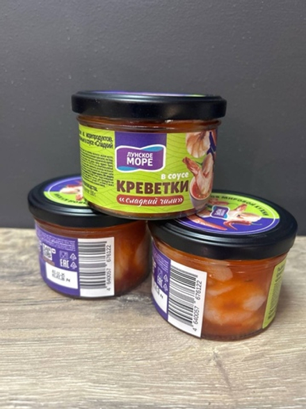 Креветки в сладком соусе Чили