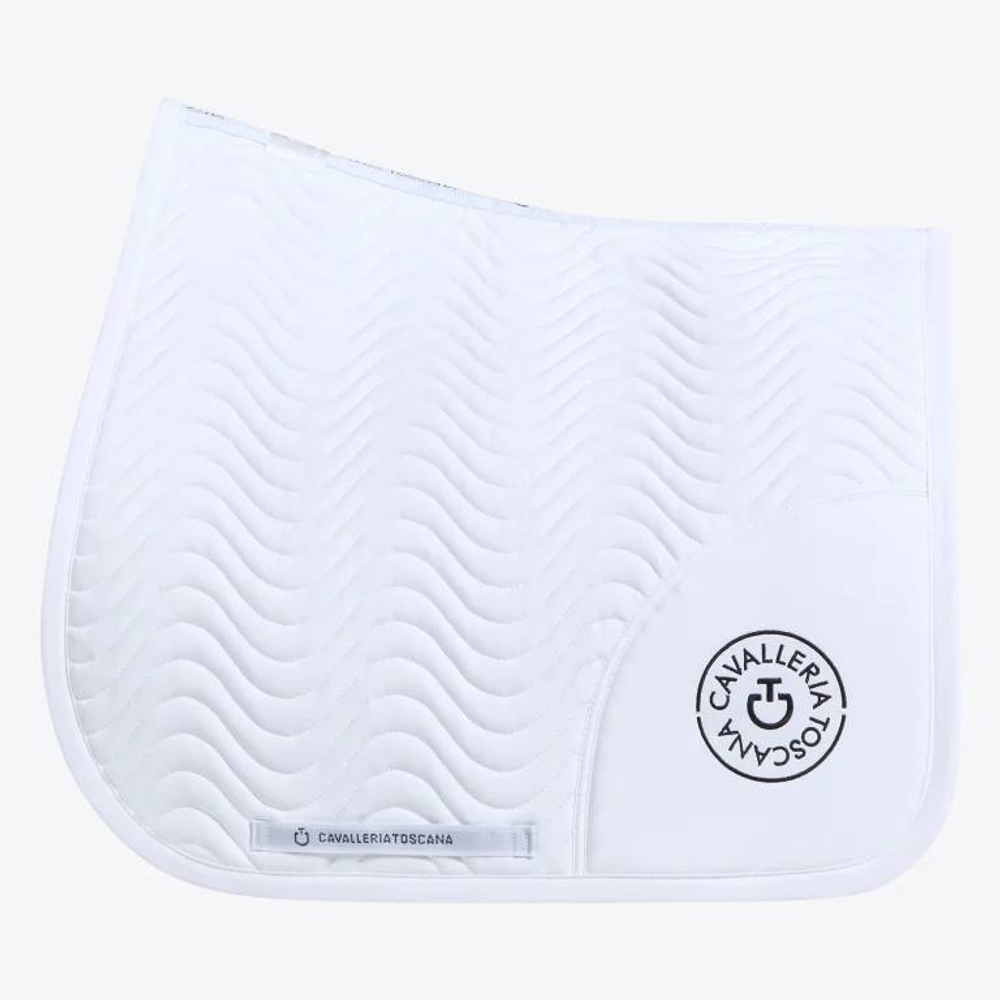 Выездковый вальтрап Cavalleria Toscana Double Orbit Wave Quilted Dressage Saddle Pad SIZE PONY