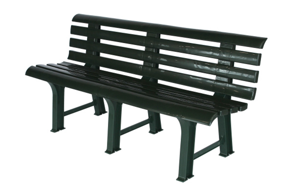 Скамья пластиковая  арт.СКП-МТ008 (темно-зеленая)