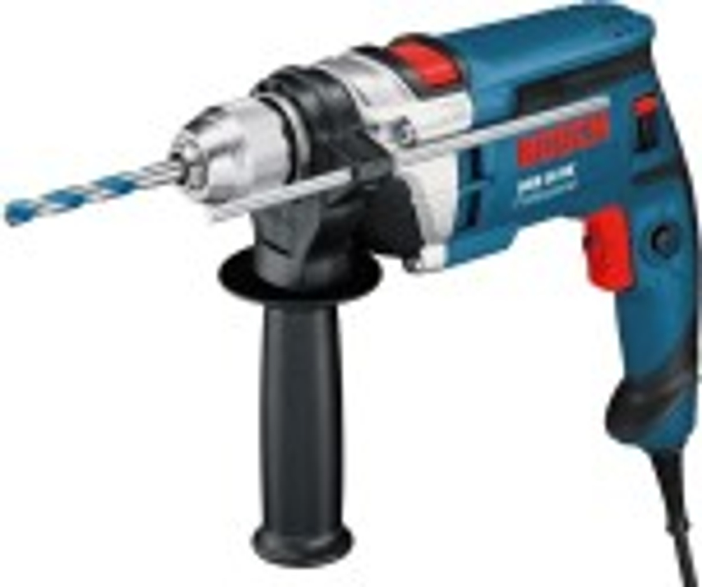 Дрель ударная сетевая BOSCH GSB 16 RE (БЗП)  односкоростная  060114E500 Кейс