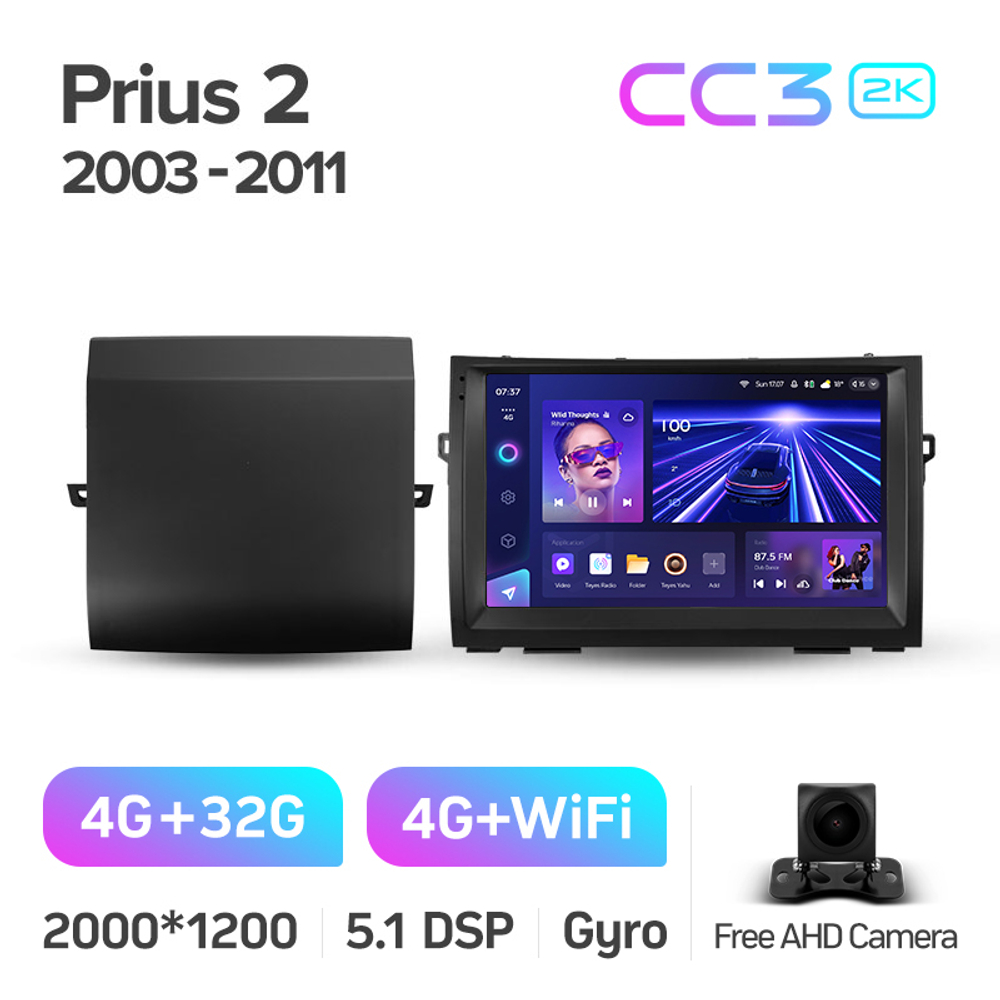 Teyes CC3 2K 9"для Toyota Prius II 2003-2011
