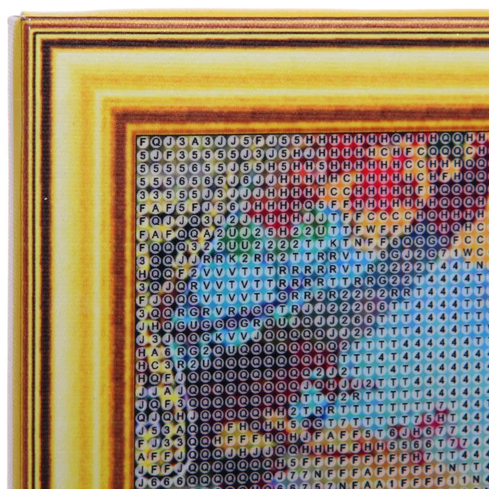 Алмазная мозаика на подрамнике с полным заполнением»МИР ЯРКИХ КРАСОК», павлин, 30*40см