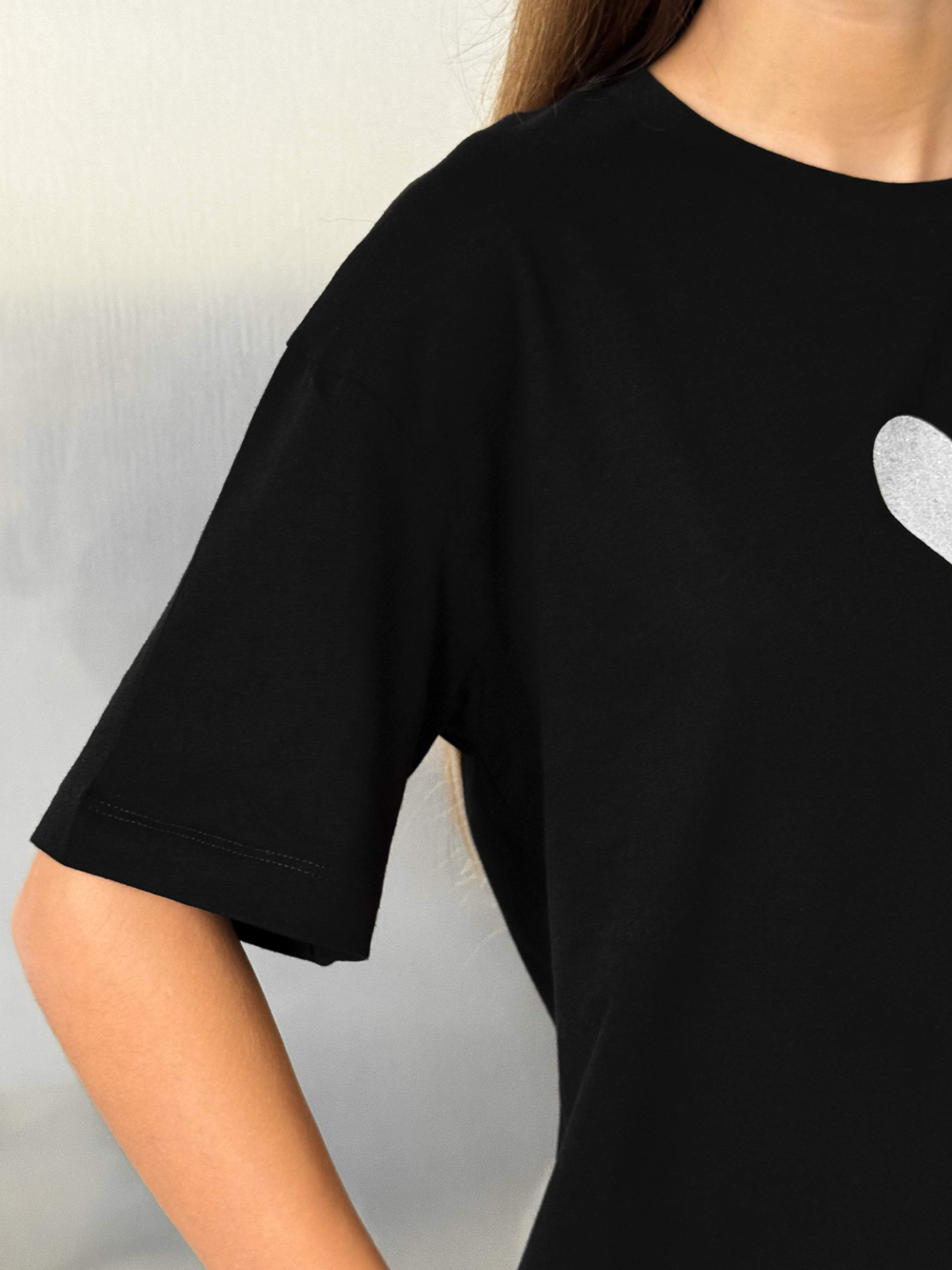 Футболка для девочки сердце