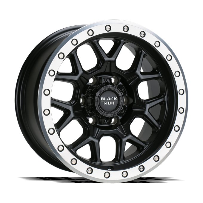 Диск колёсный литой BLACK MUD M510 R18 8,5 ET0 Matte Black / Machined Lip