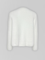 Кардиган 641 пушистый однотонный на золотых пуговицах