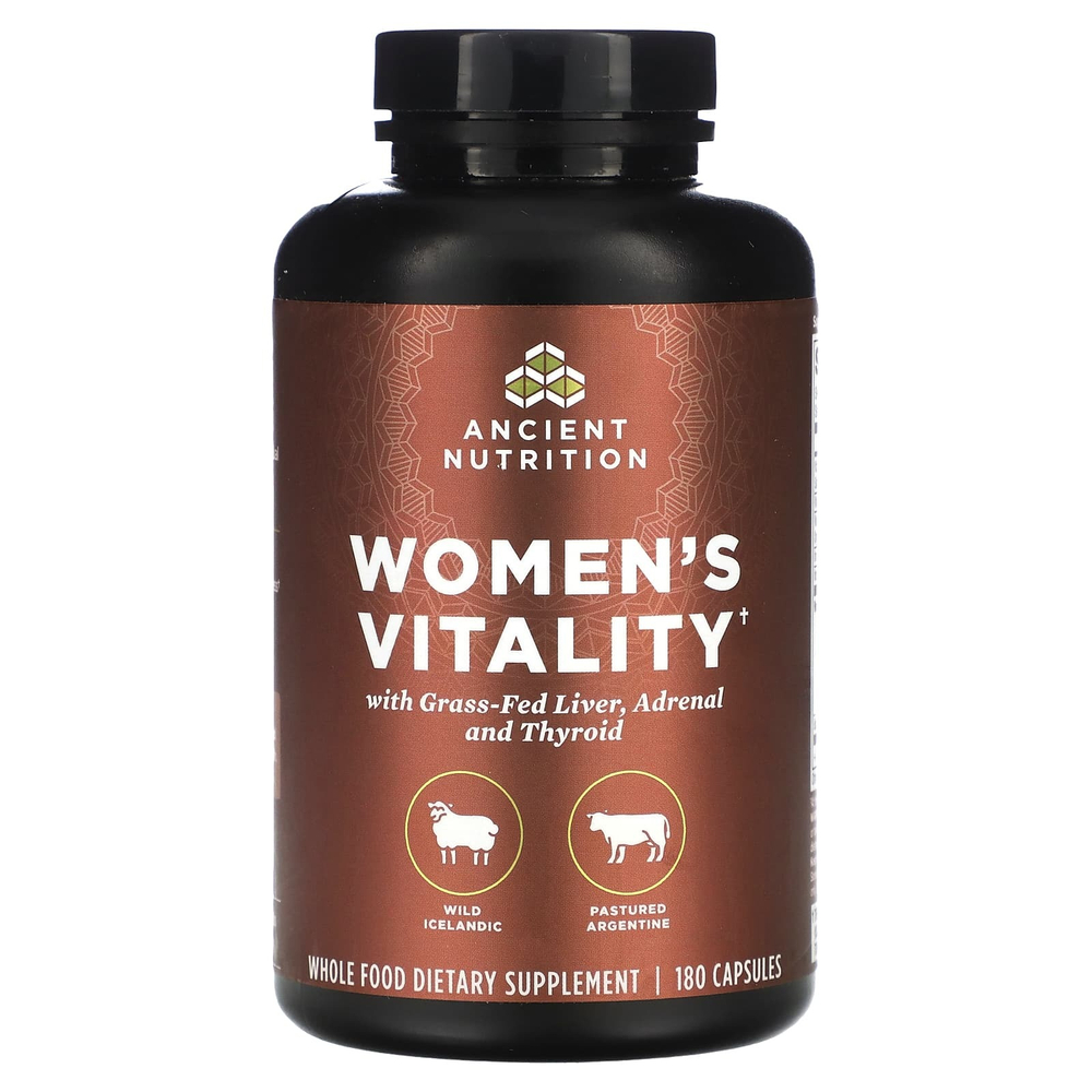Ancient Nutrition, Women's Vitality, 180 капсул