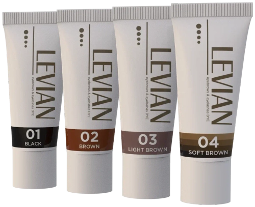 Краска для ресниц и бровей LEVIAN, 15 мл