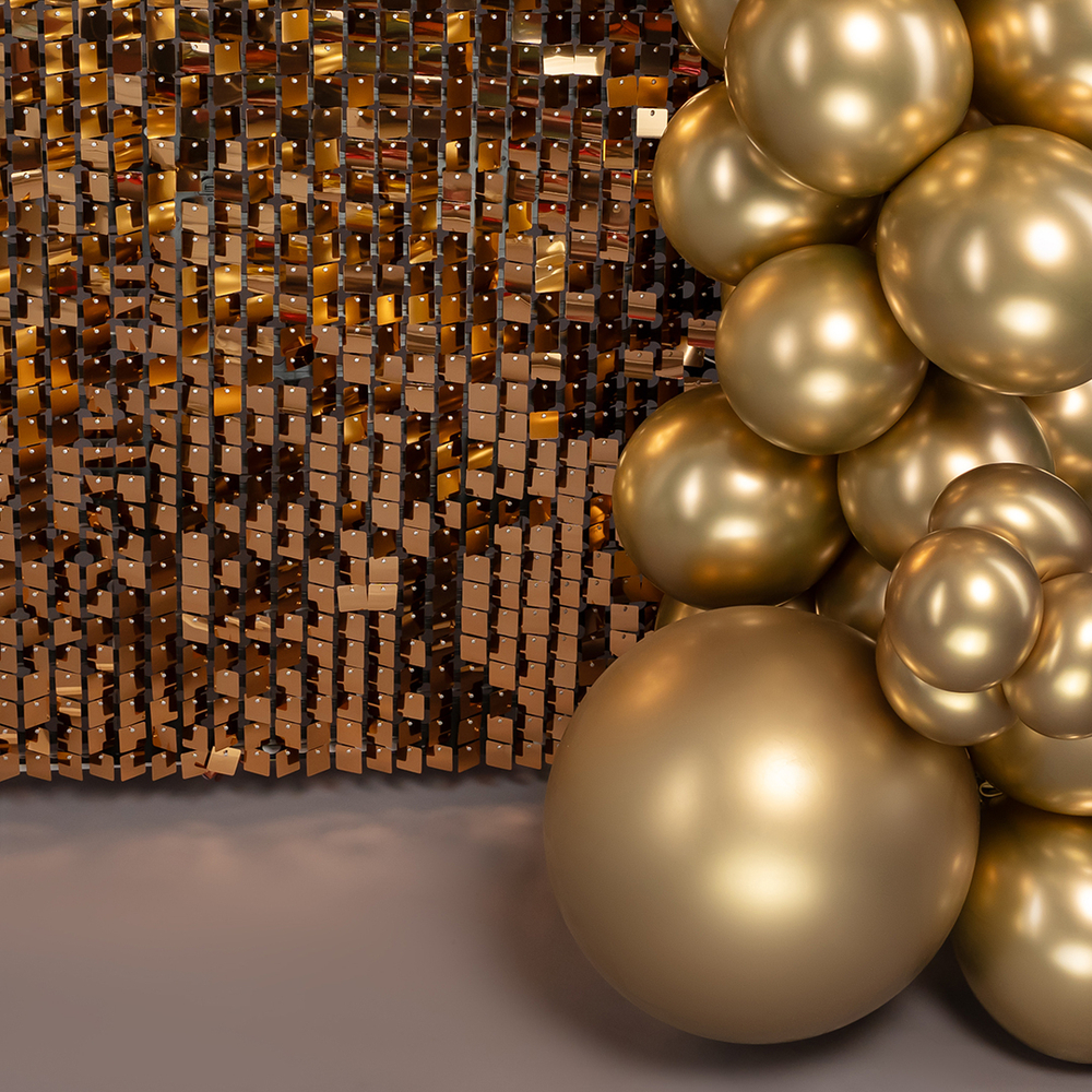 Шар 24" хром золото, (Зеркальные шары) / Reflex Gold 970