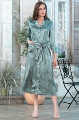Длинный халат Mia-Amore FLORENTINA 7119 на пуговицах