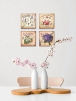 Панно на стену для интерьера декоративные 4 шт