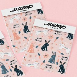 Ткань бифлекс пасхальный кролик