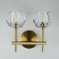 Бра Boule De Cristal Double Sconce Brass By Imperiumloft
