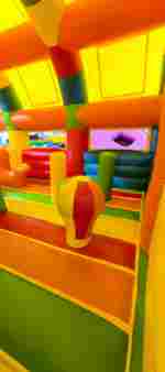 Коммерческий надувной батут «Зверята с крышей 2» без горки, 7*5*4 м