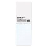 Блокнот А5, 60л, на гребне, клетка, Staff эконом, ассорти, твердая подложка