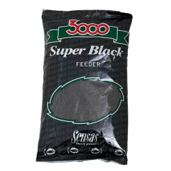 Прикормка Sensas 3000 Super BLACK Gardons 1кг