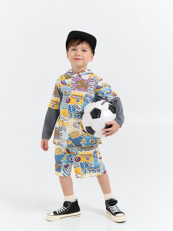 Лонгслив с капюшоном 