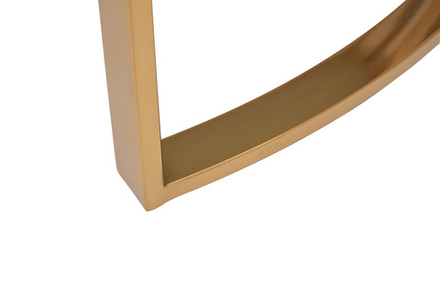Стол журнальный Garda Decor Garda Decor мрам.стекло, золото d90*43 см