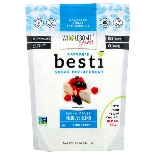 Wholesome Yum, Besti, заменитель сахара, смесь аллулозы из плодов архата, 340 г (12 унций)