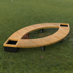 Лавка Rail Road 02 Лист с 2-мя вазонами