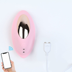 Розовый клиторальный вибратор в трусики с вакуум-волновой стимуляцией (Цвет: розовый)