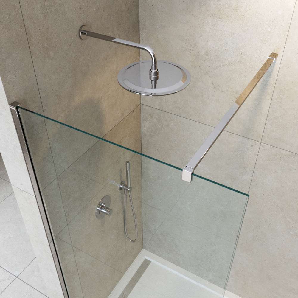 Душевая перегородка Cezares LIBERTA-L-1-85-120-C-Cr