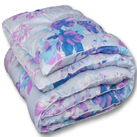 Одеяло "АВТ. ОВЕЧЬЯ ШЕРСТЬ-КОМФОРТ" зимнее, плотность 400 г/м2, полисатин, Россия.