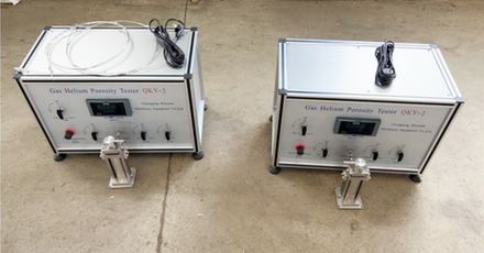 Core gas porosity tester