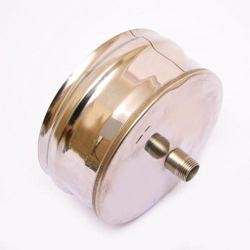 РОЗАН  заглушка тройника сэнд  Д 200 ( 0,5 ) нерж зерк с конденсатосборником