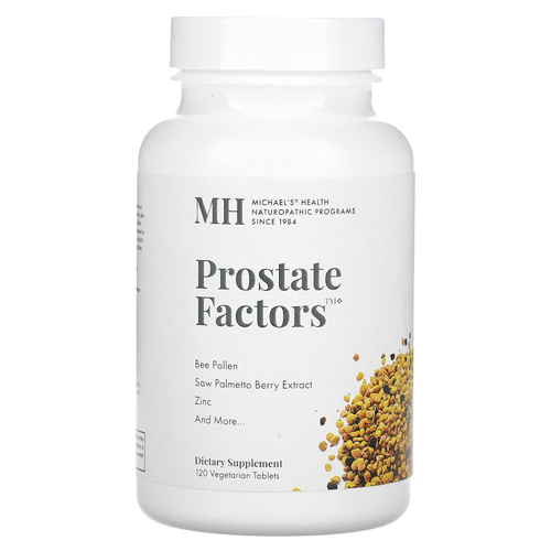 Michael's Health, Prostate Factors, 120 вегетарианских таблеток