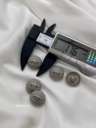 Пуговицы Шан. матовое серебро