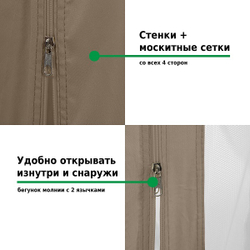 Тент садовый Green Glade 1151 3х6х2,65 м полиэстер (2 коробки)