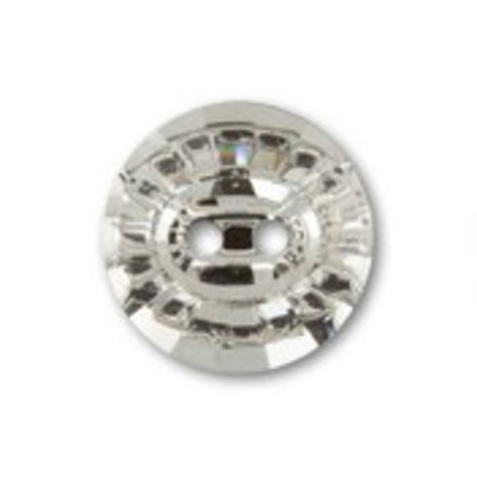 Пуговица "Сваровски", цв.белый (Crystal 001), 14 мм