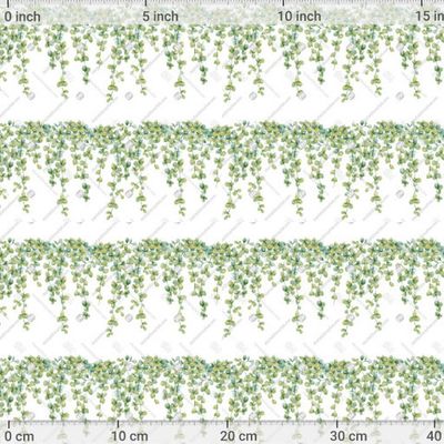 Горизонтальный паттерн, акварельная лиана by Anastasia Lembrik 1200 DPI