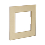 Рамка 1-постовая, стекло золотой Kollinger Asthetik AS1GD