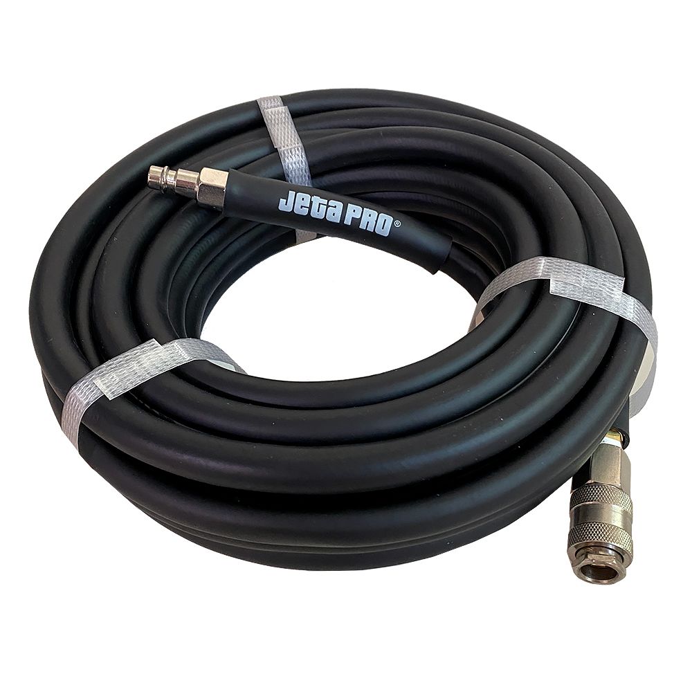 Гибкий ПВХ шланг с соединениями , с БРС длина 15м, цвет Черный