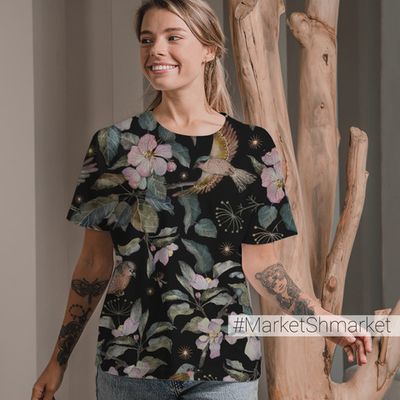 Футболка женская стандарт с принтом 