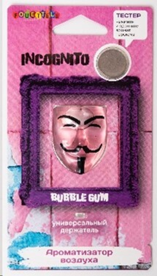 Ароматизатор подвесной  Incognito  Bubble Gum (FOUETTE)