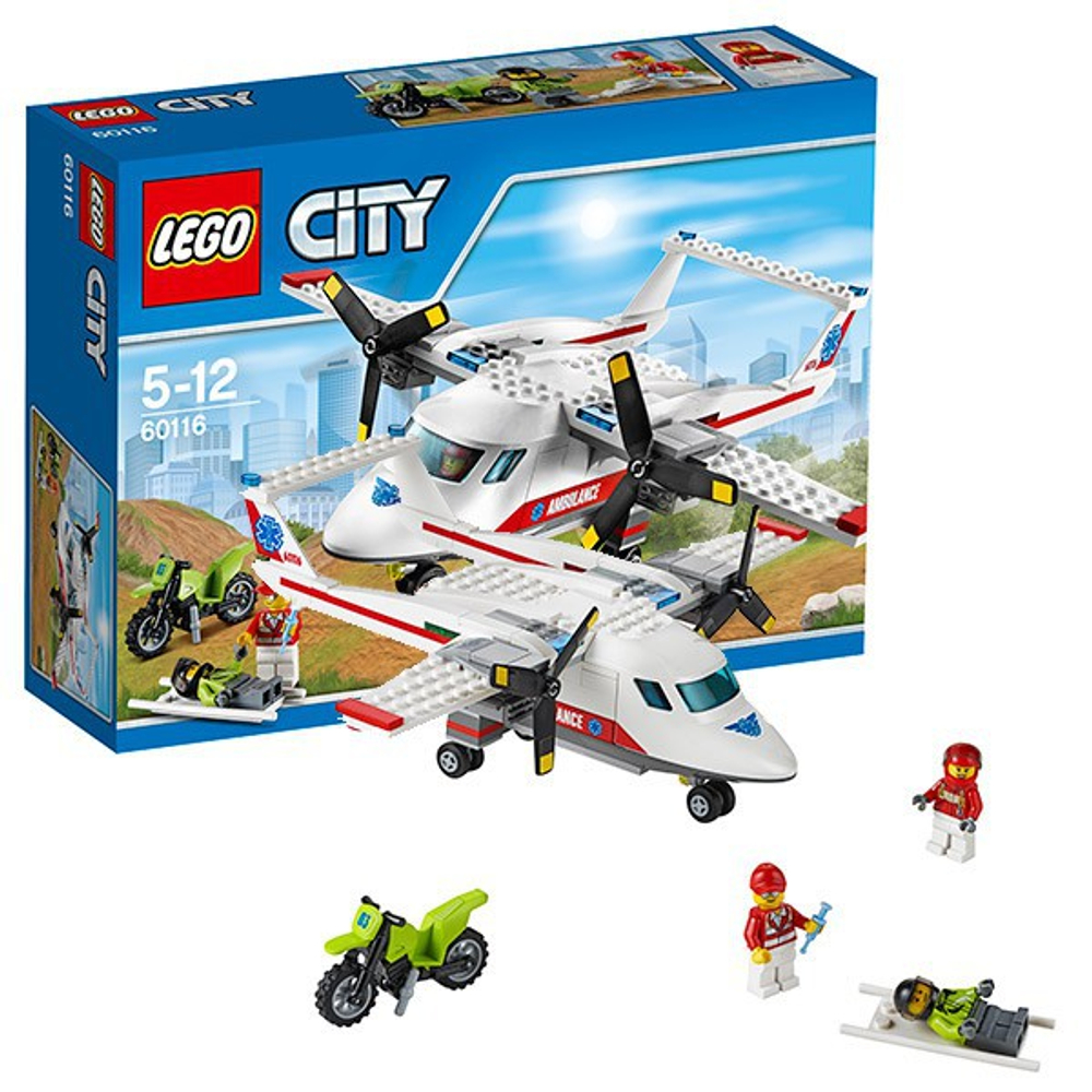 LEGO City: Самолет скорой помощи 60116 — Ambulance Plane — Лего Сити Город