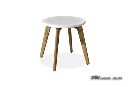 арт. 5079 ДУБ Стол журнальный "Wallstreet" круглый 263 500(400)х405х500(400)