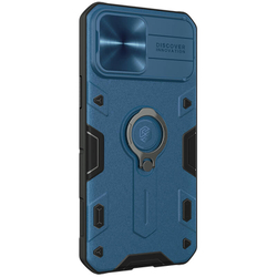 Противоударный чехол с кольцом и защитой камеры Nillkin CamShield Armor Case для iPhone 13 Pro Max