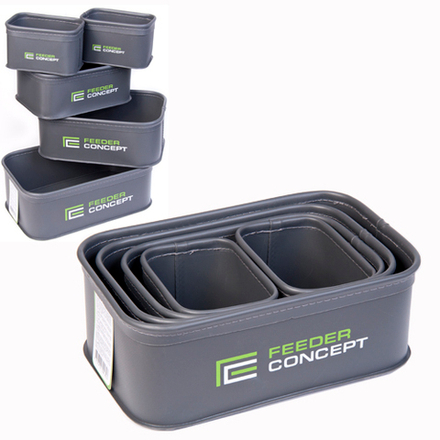 Емкости для прикормки и насадки Feeder Concept EVA 5шт. 02 набор 270х170х95