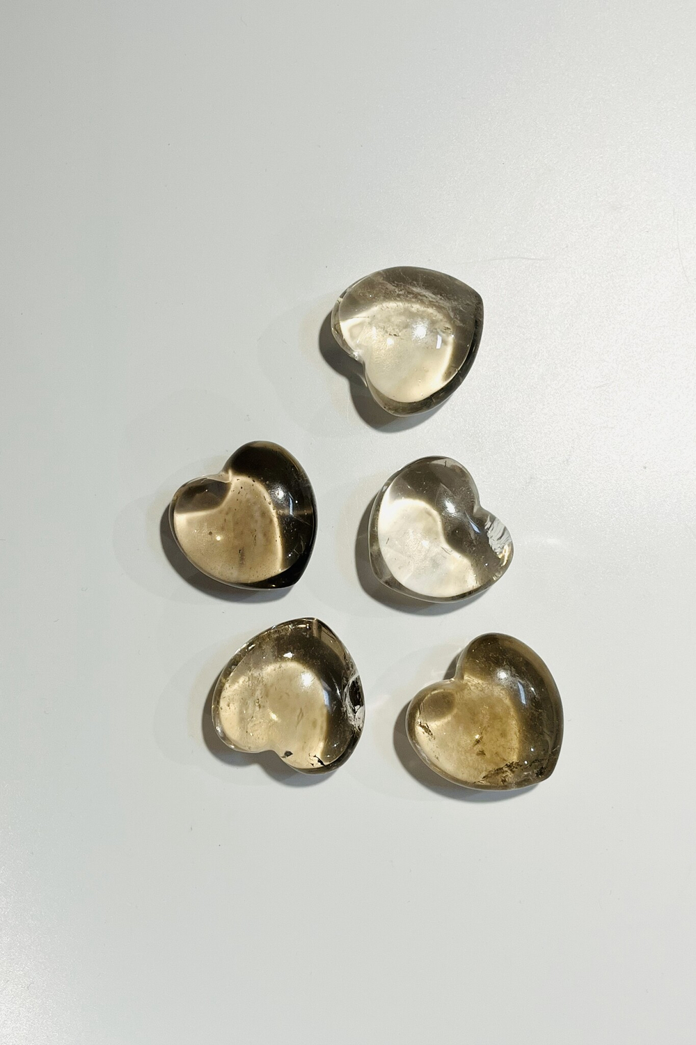 Сердечко из дымчатого кварца