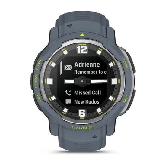 Умные часы Garmin Instinct Crossover - Standard Edition, синий гранит
