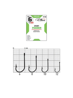 Крючки Cobra FEEDER CLASSIC серии CF201 размер 006 (упк.10шт.)