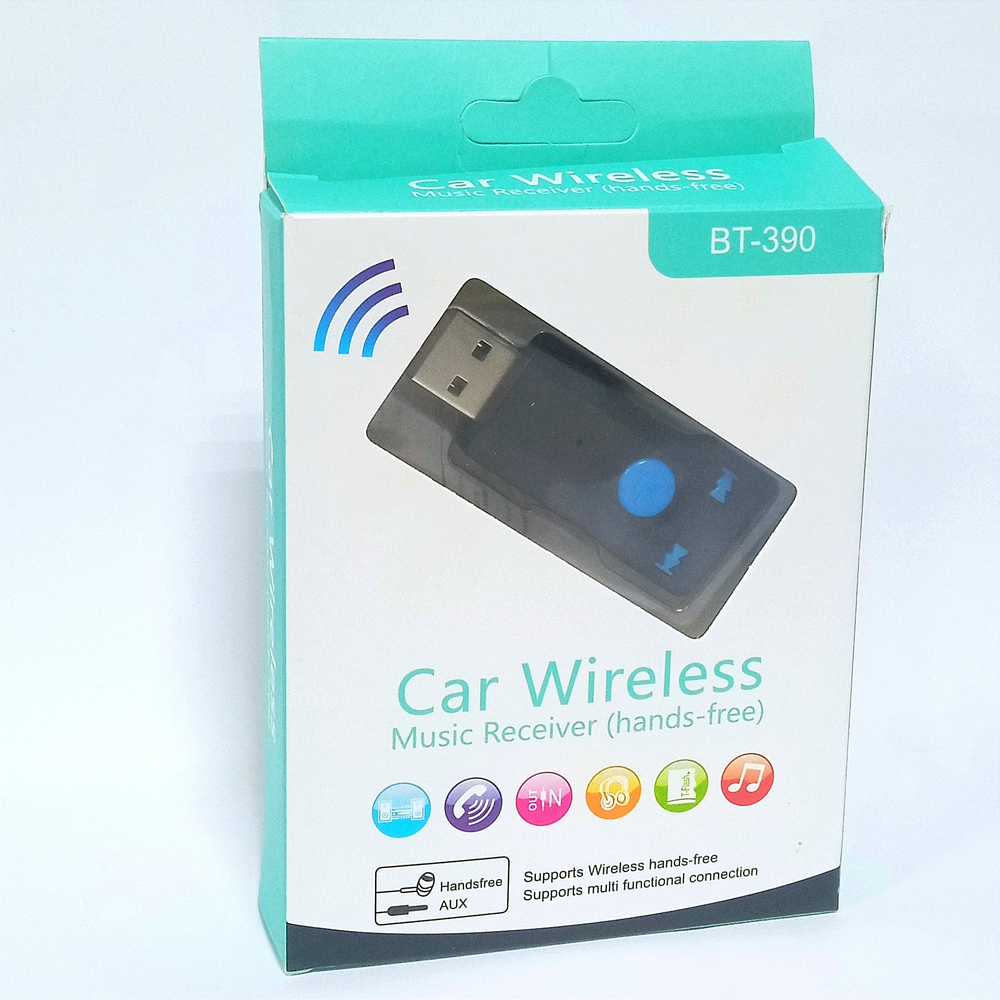 Автомобильный Bluetooth адаптер BT-390 AUX/USB/TF