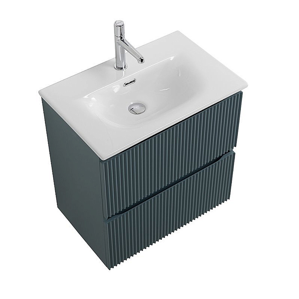 Тумба с раковиной BelBagno UNO-MINI 50 голубая матовая