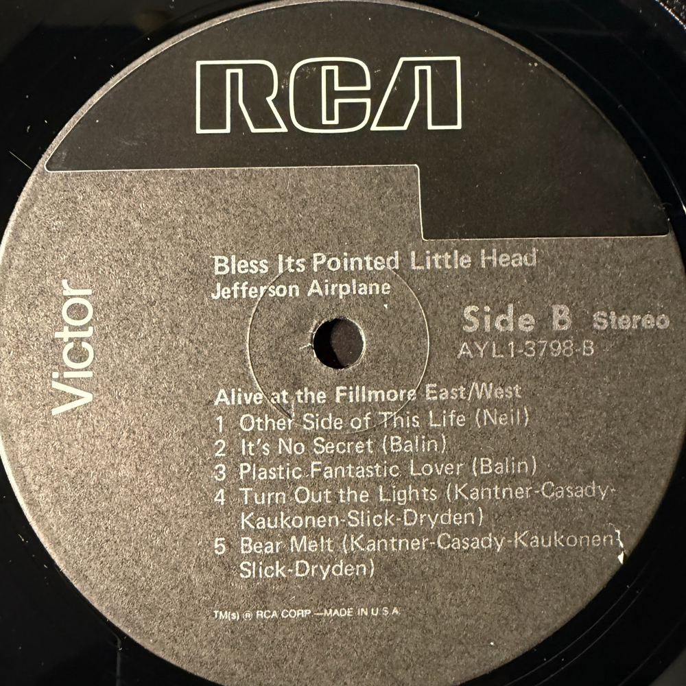 Jefferson Airplane ‎– Bless Its Pointed Little Head (США)