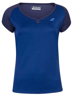 Женская теннисная футболка Babolat Play Cap Sleeve Top Women - Blue